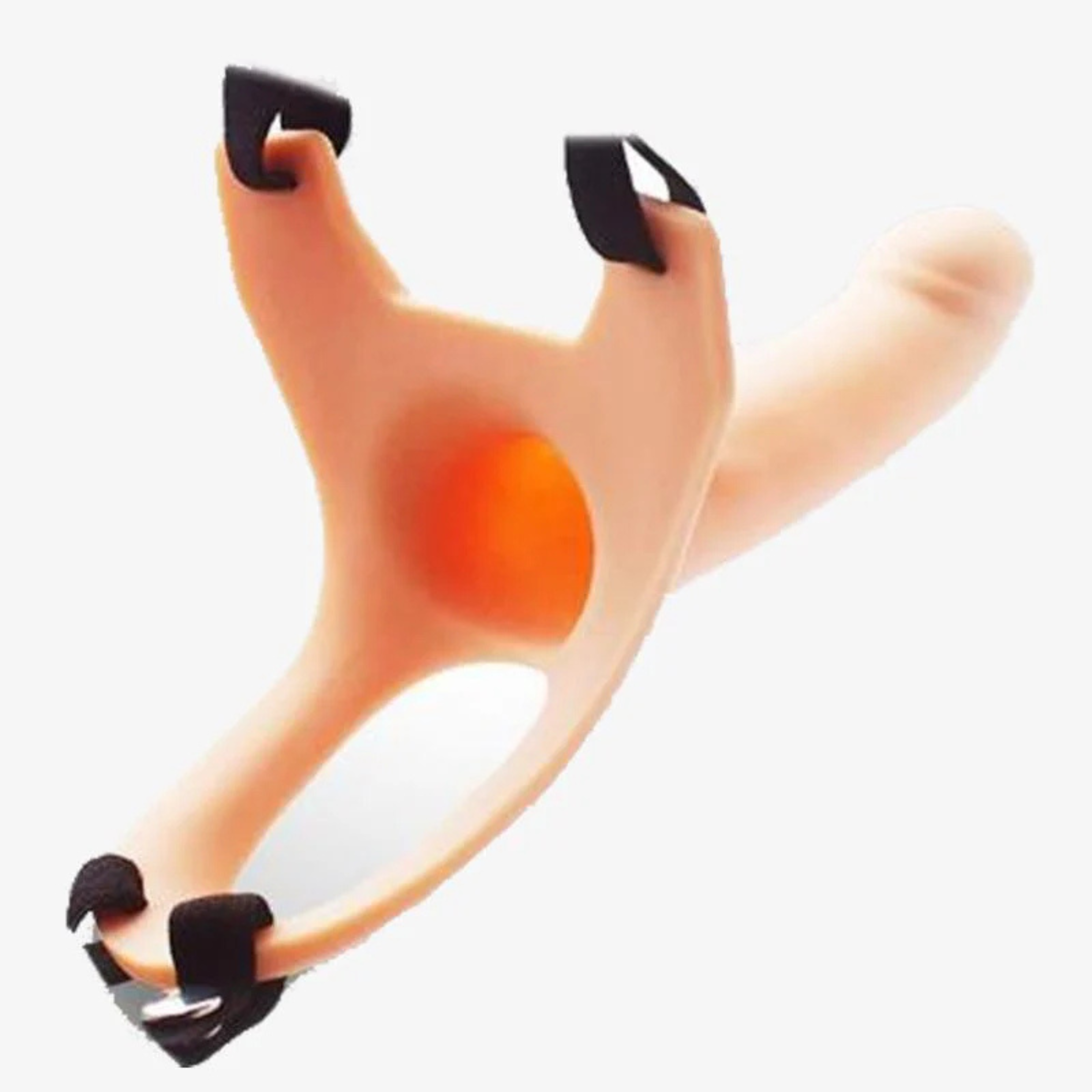 Hollow Strap On Silicon Curve Dong For Men